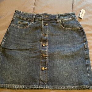 Old Navy Denim Button-Front Skirt NWT